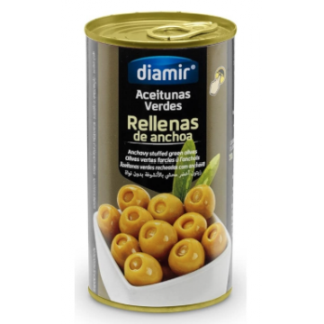 ZELENÉ OLIVY EXTRA PLNENÉ ANČOVIČKOU 120g